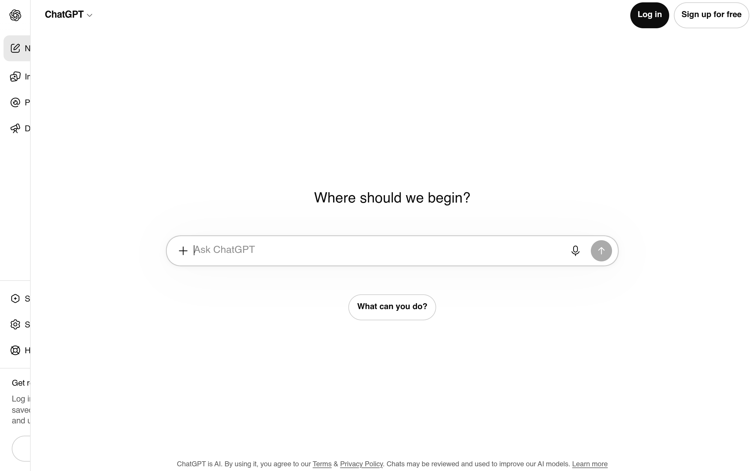 ChatGPT preview