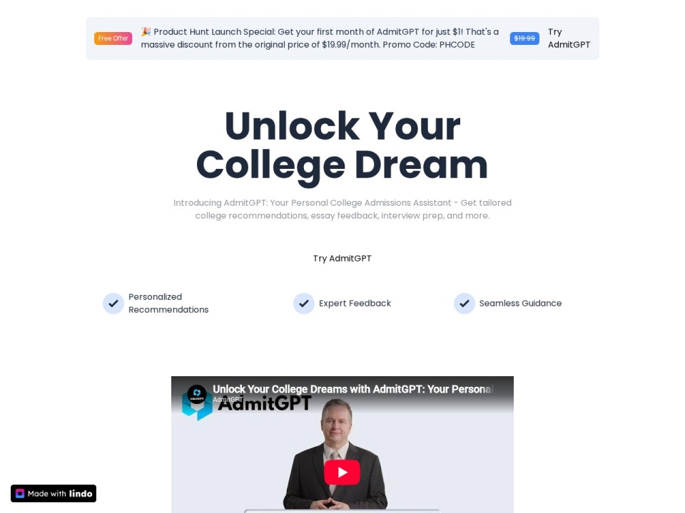 Admitgpt preview