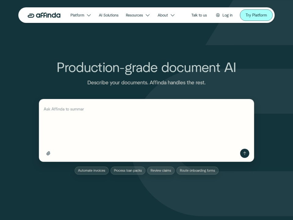 Affinda preview