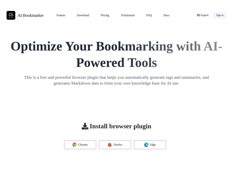 Aibookmarker preview