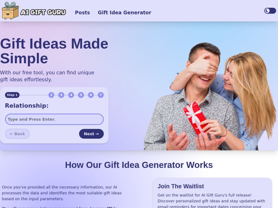 AI Gift Guru preview