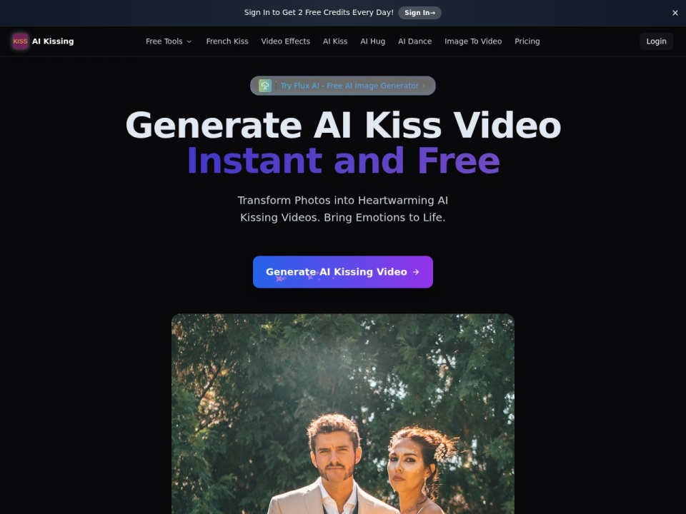 AI Kissing Free Online Kiss AI Video Generator preview