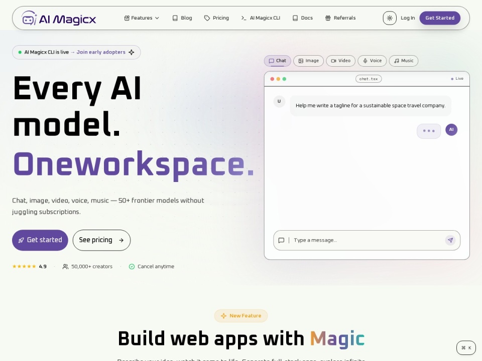 AI Magicx preview