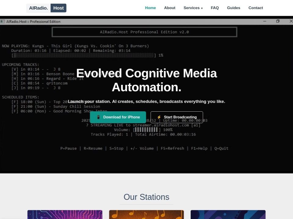 Airadio Host preview