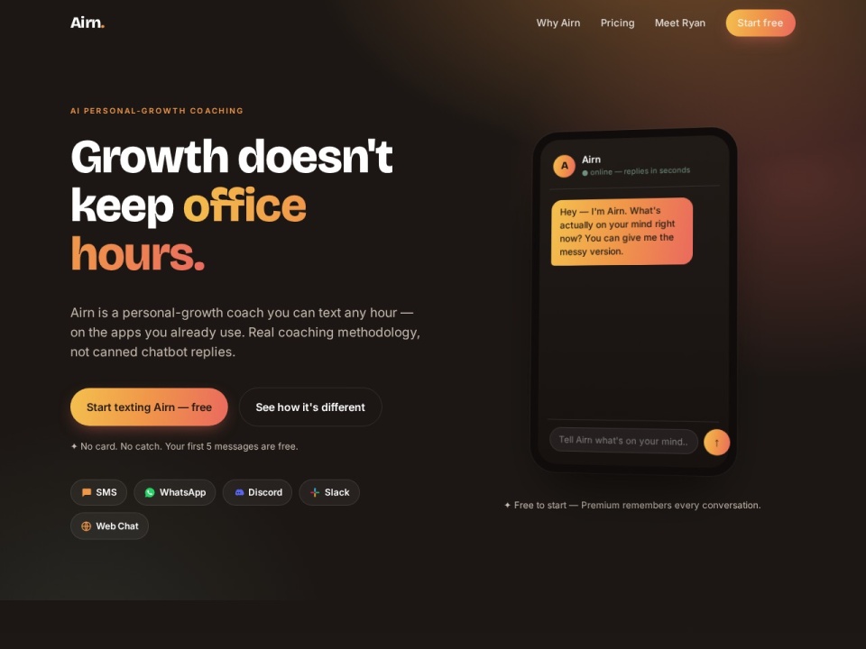 Airn Your AI Personal Growth Coach preview