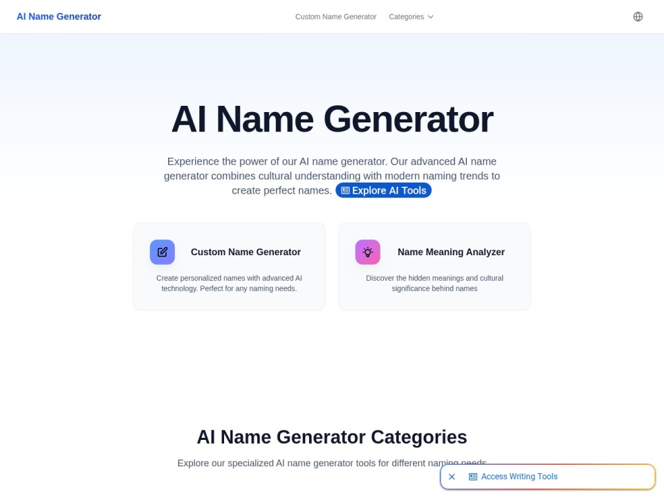AI Names Generator preview