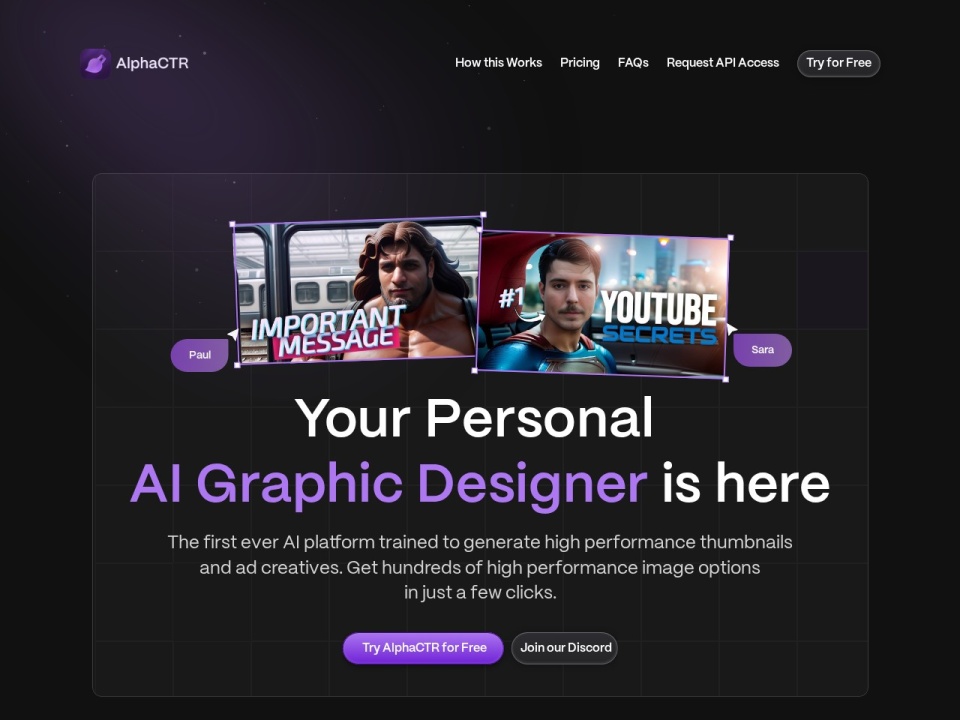 AlphaCTR preview