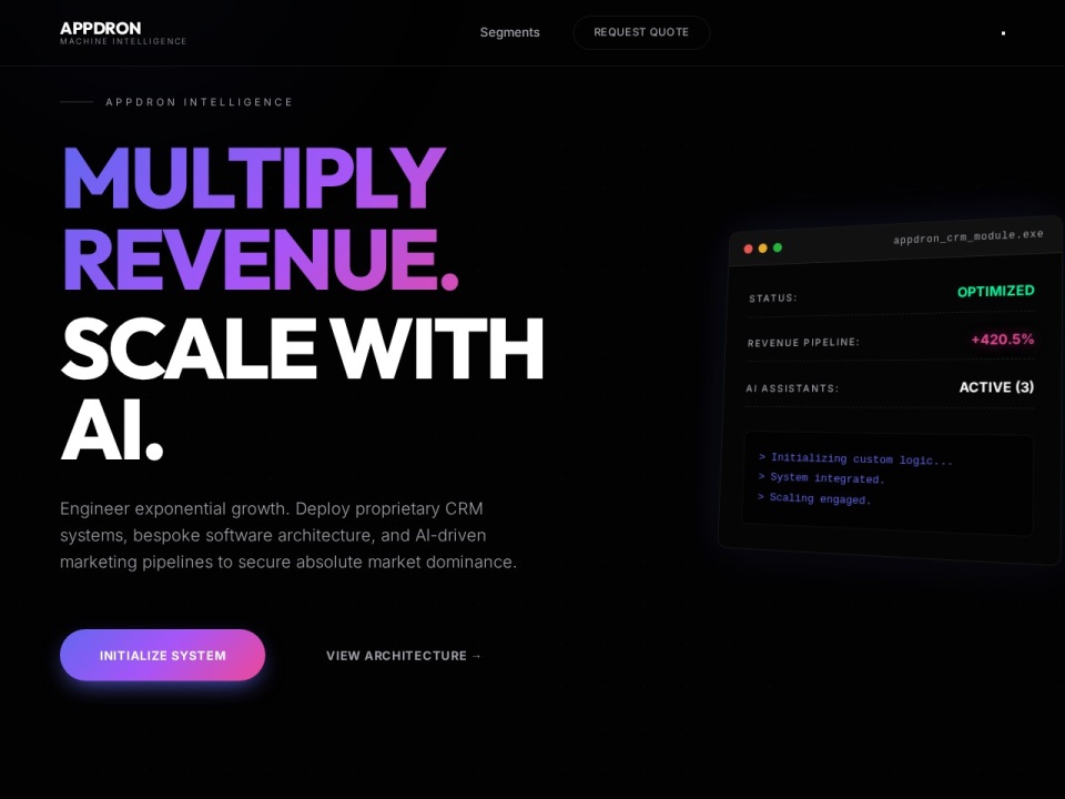 Appdron Chatgpt Dashboard preview