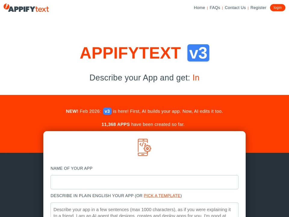 Appifytext AI preview