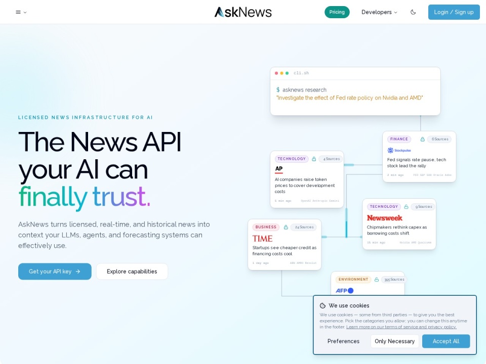 Asknews preview