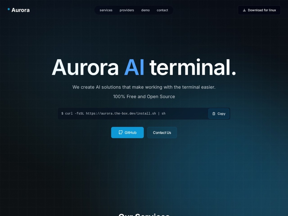 Aurora Terminal Agent preview