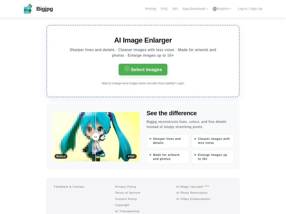 Bigjpg preview
