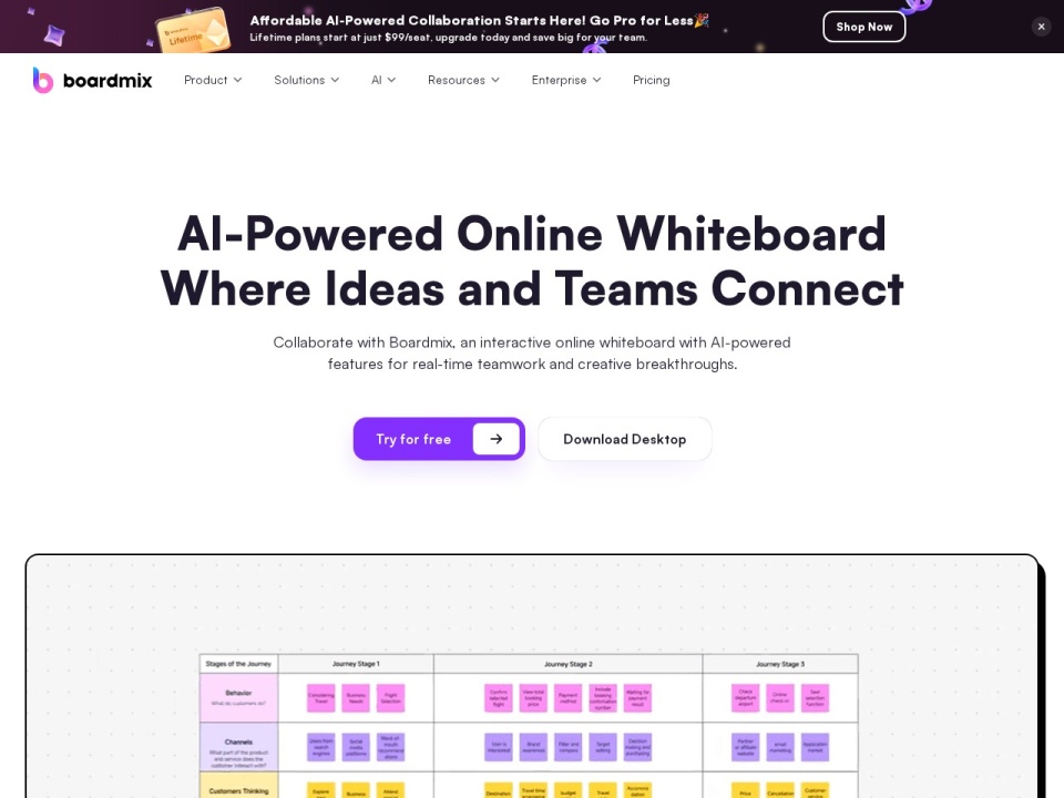 Boardmix Online Whiteboard preview