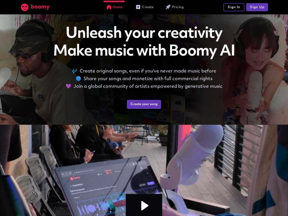 Boomy preview