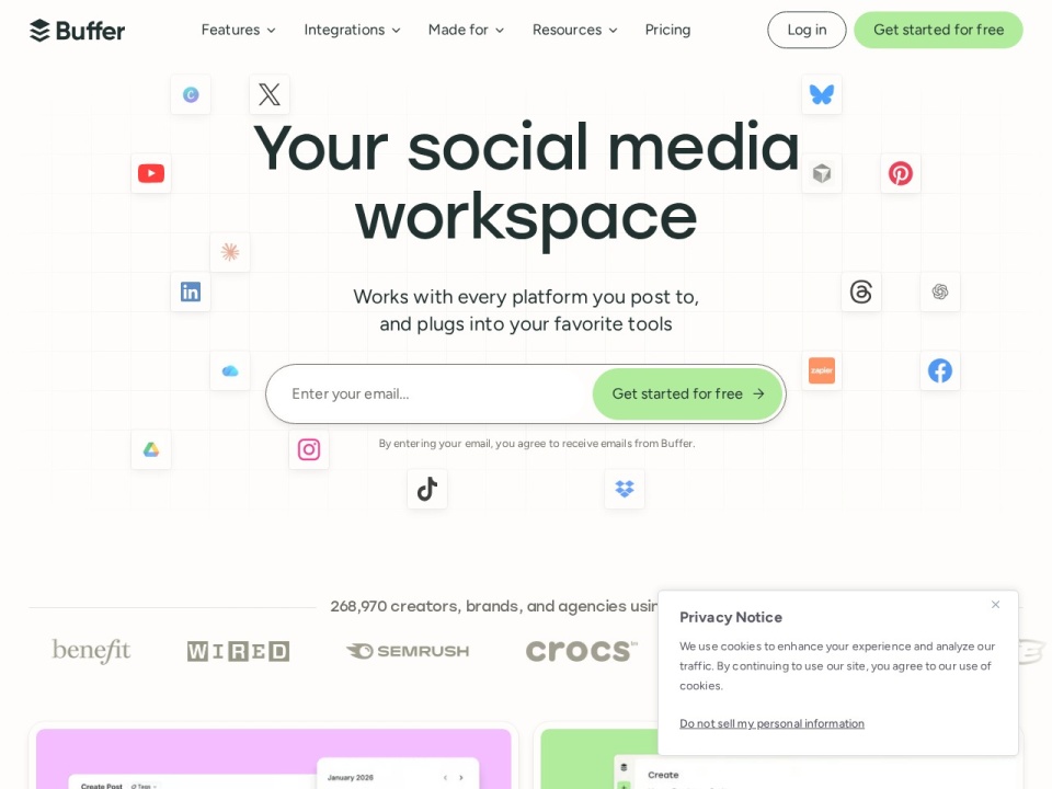 Buffer preview