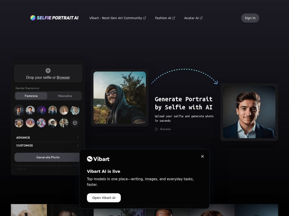 Business Portrait AI preview