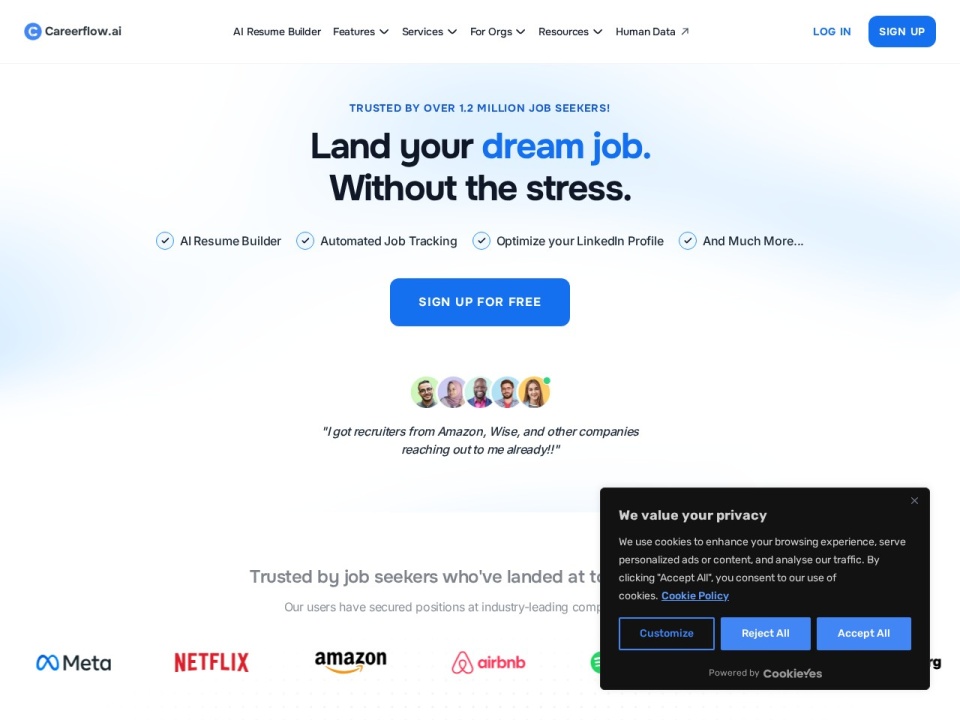 Careerflow AI preview