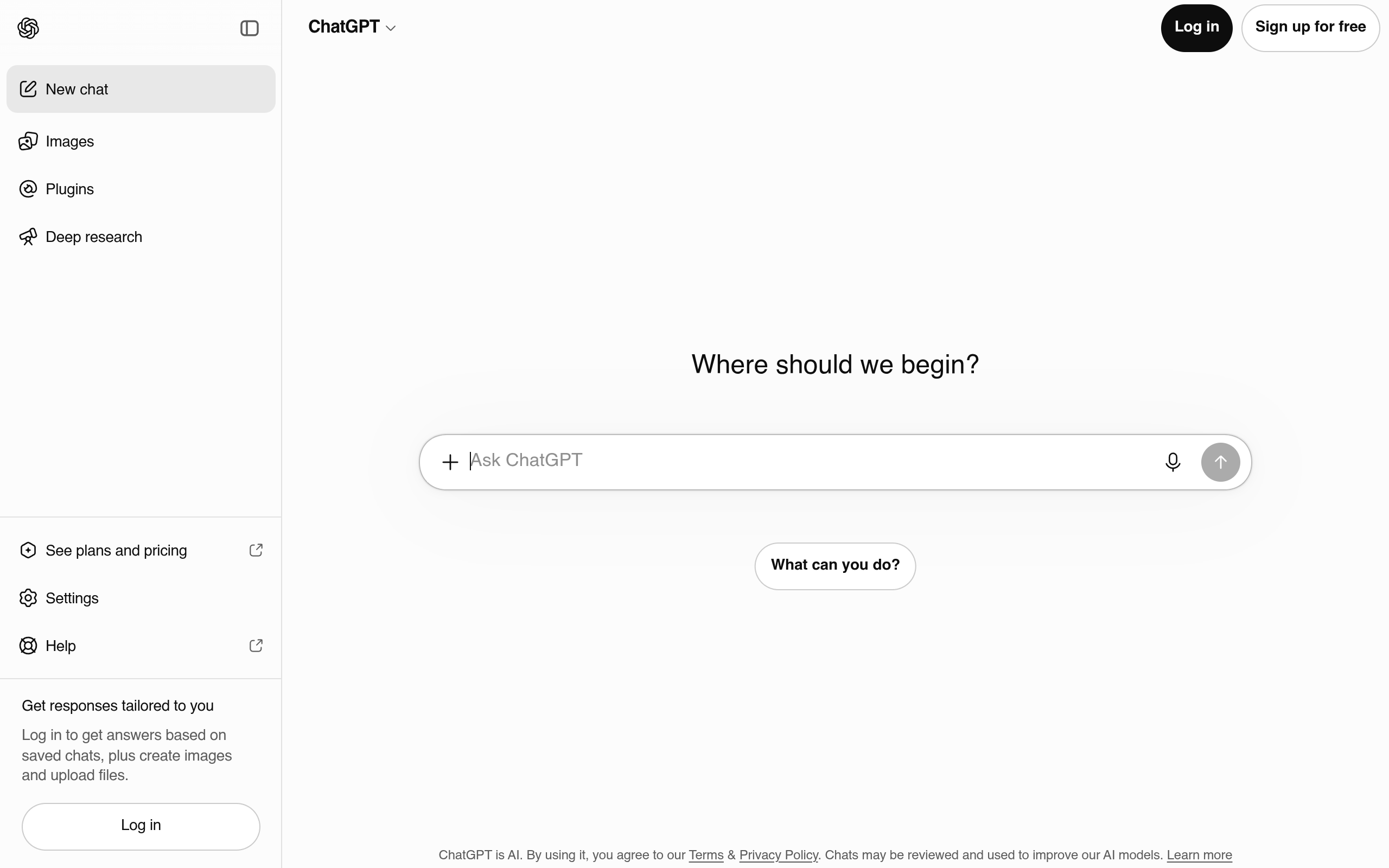 ChatGPT preview