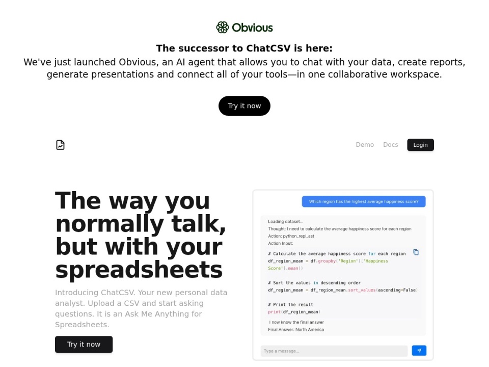 Chatcsv Co preview