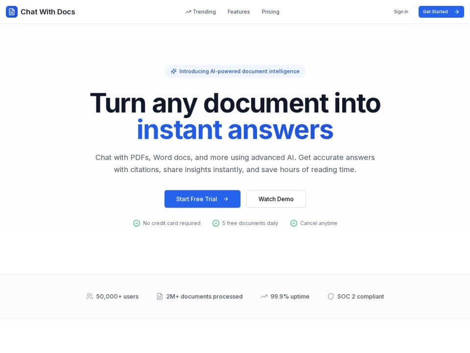 Chatwithdocs Co preview