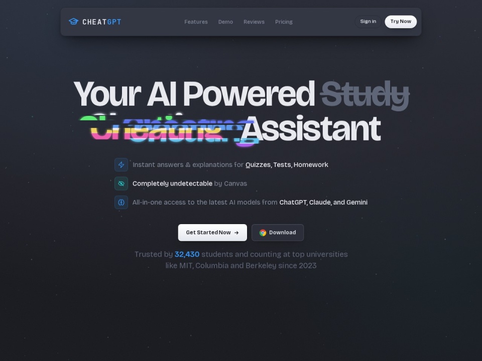 CheatGPT preview