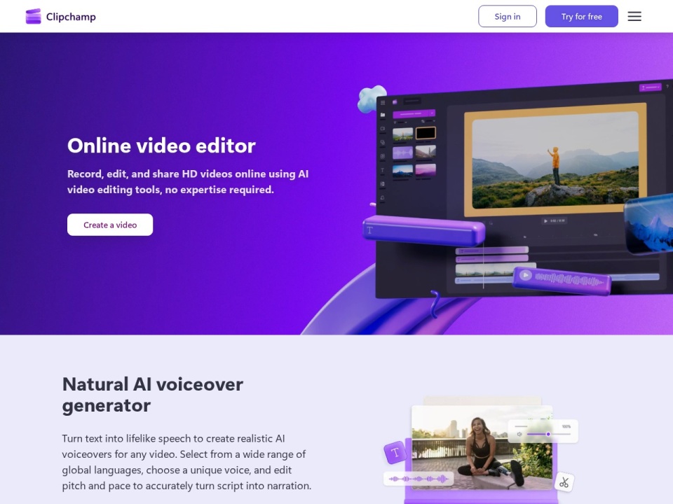 Clipchamp preview