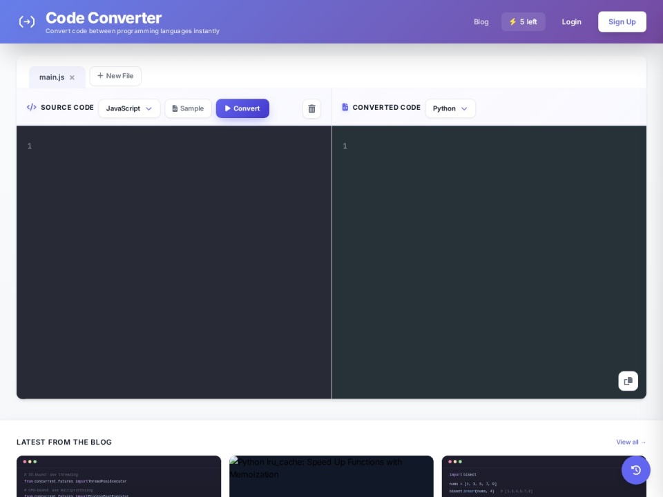 Code Converter preview