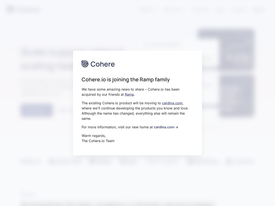 Cohere preview