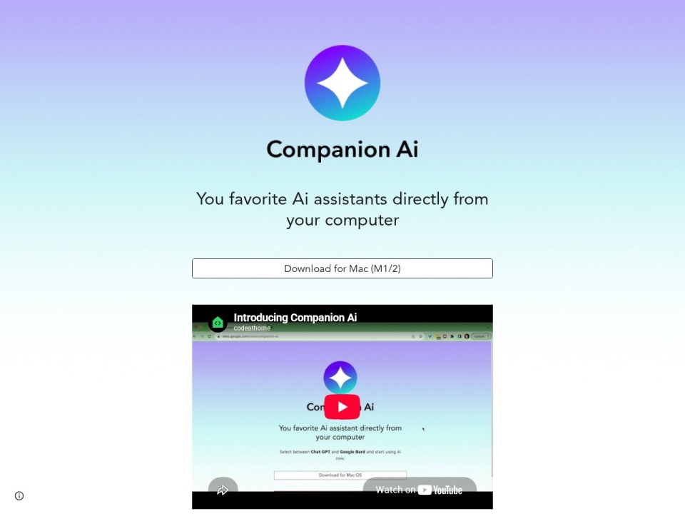 Companion AI preview
