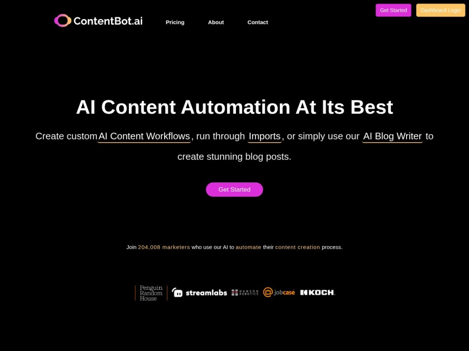 ContentBot preview
