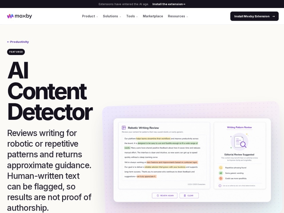 ContentDetector.AI preview