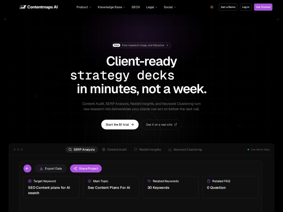 Contentmaps AI preview
