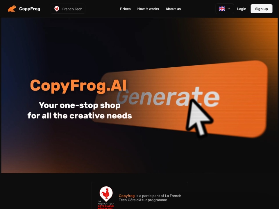 Copyfrog AI preview