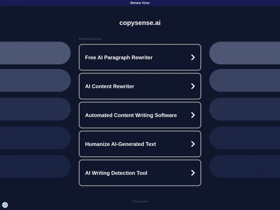 Copysense AI preview