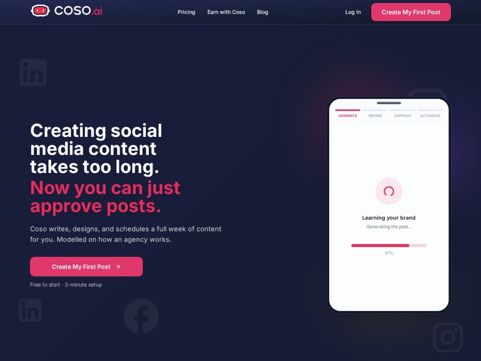 Coso AI Your Social Media Co Pilot preview