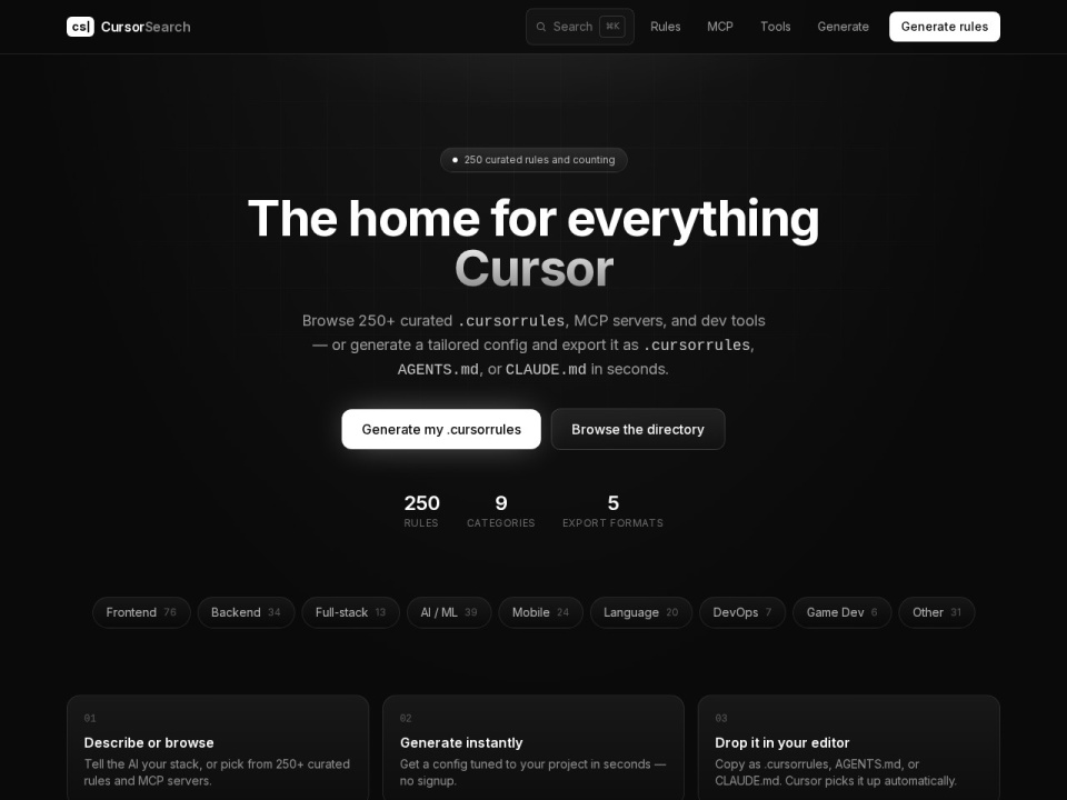 Cursor Search preview