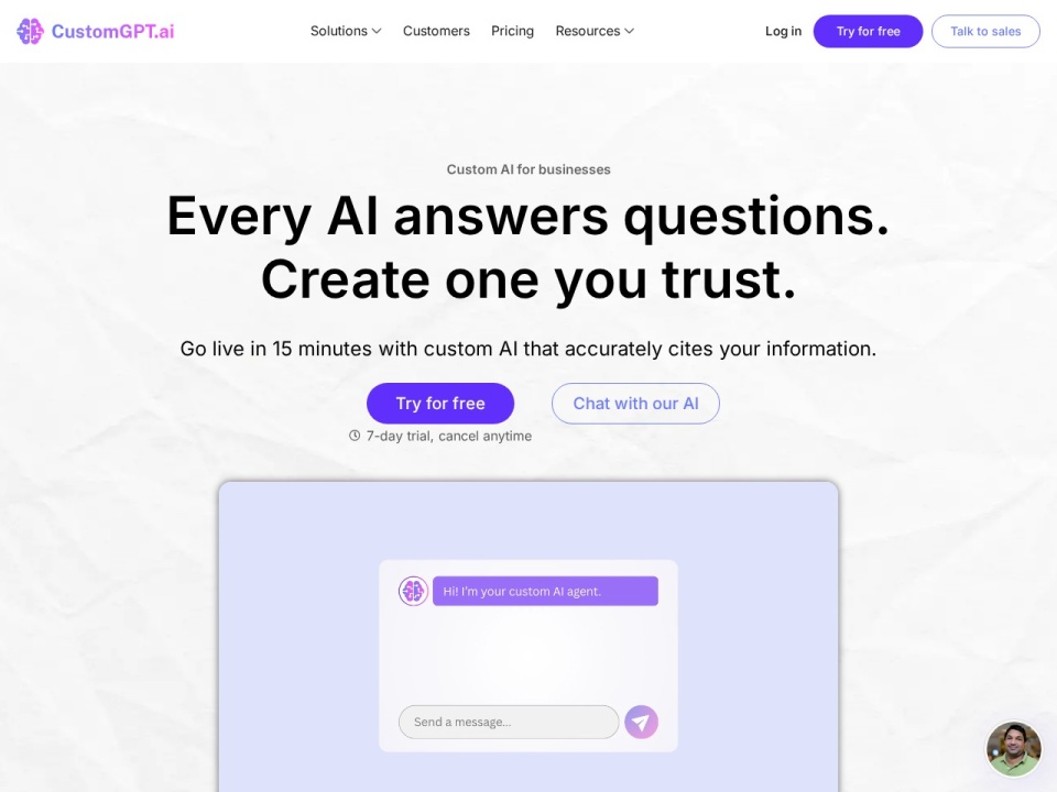 CustomGPT.ai preview