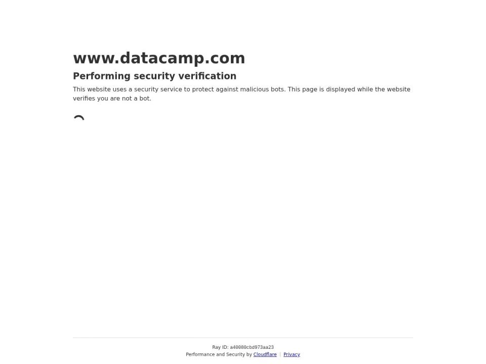 Datacamp preview