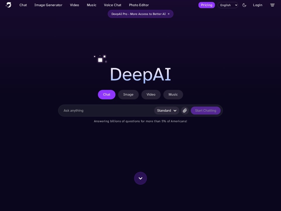 DeepAI preview