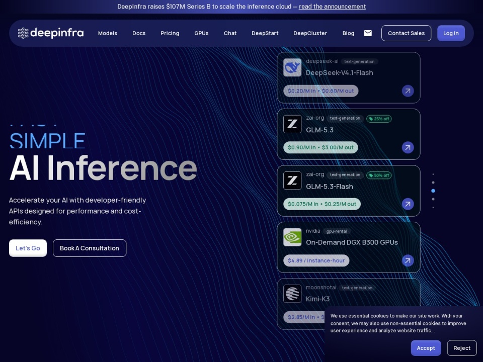 Deep Infra preview