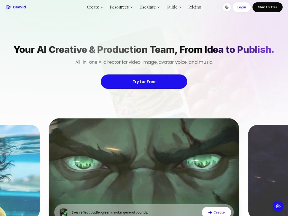 Deevid AI preview