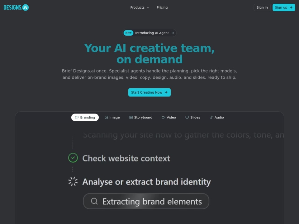 Designs AI preview