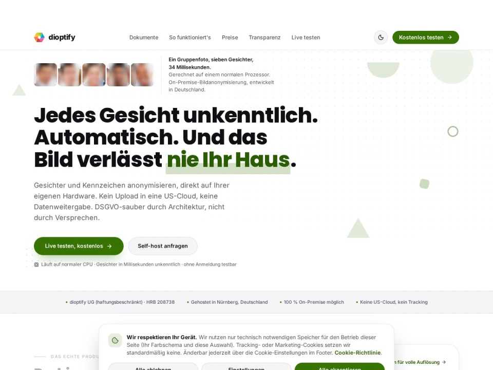 Dioptify preview