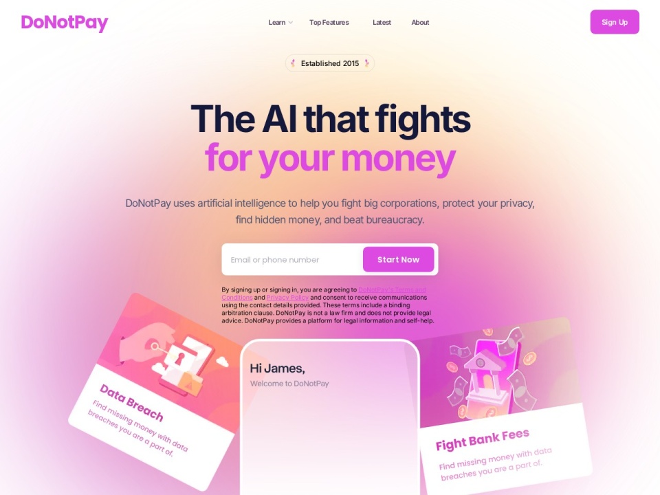DoNotPay preview
