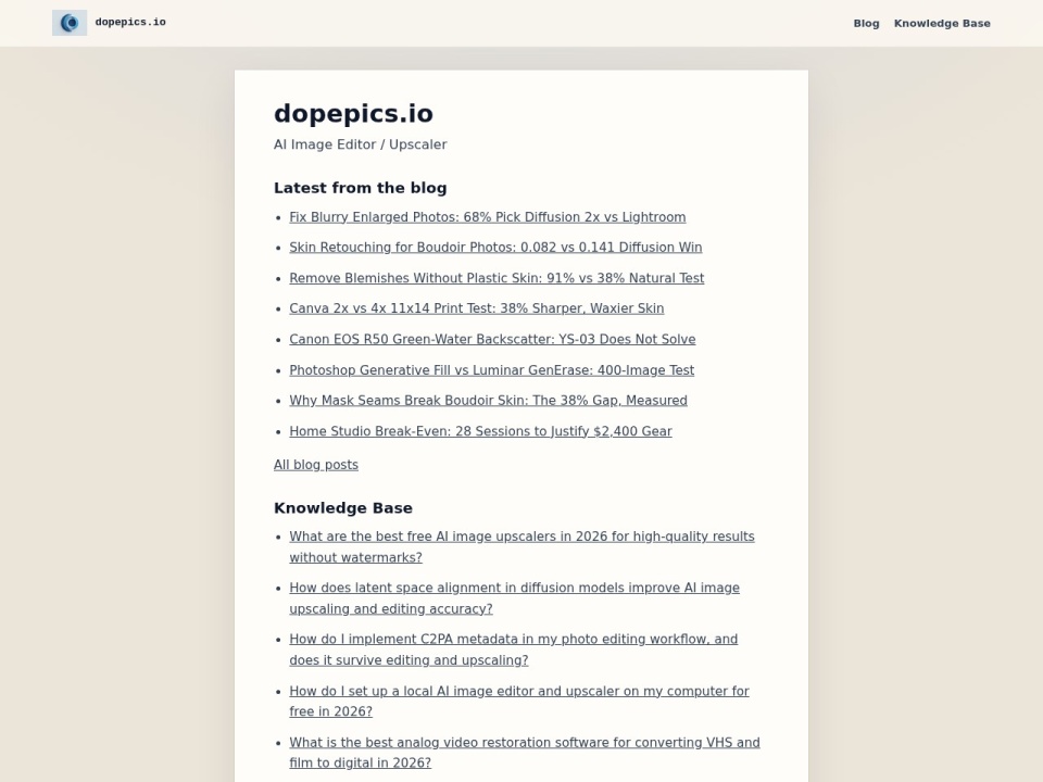 Dopepics.io preview