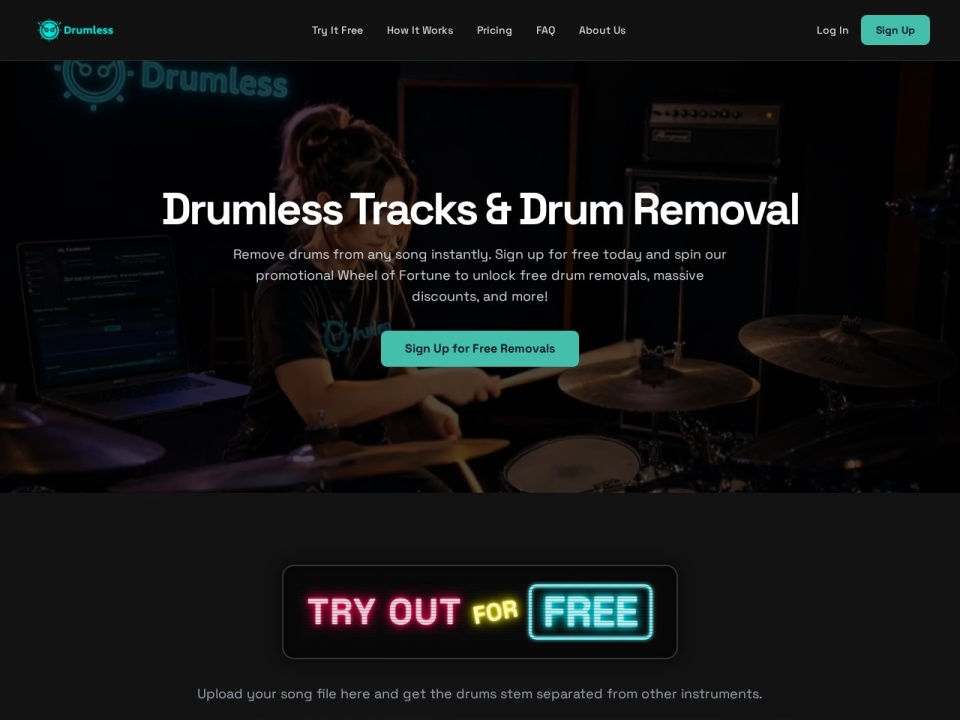 Drumless Drums Remover preview