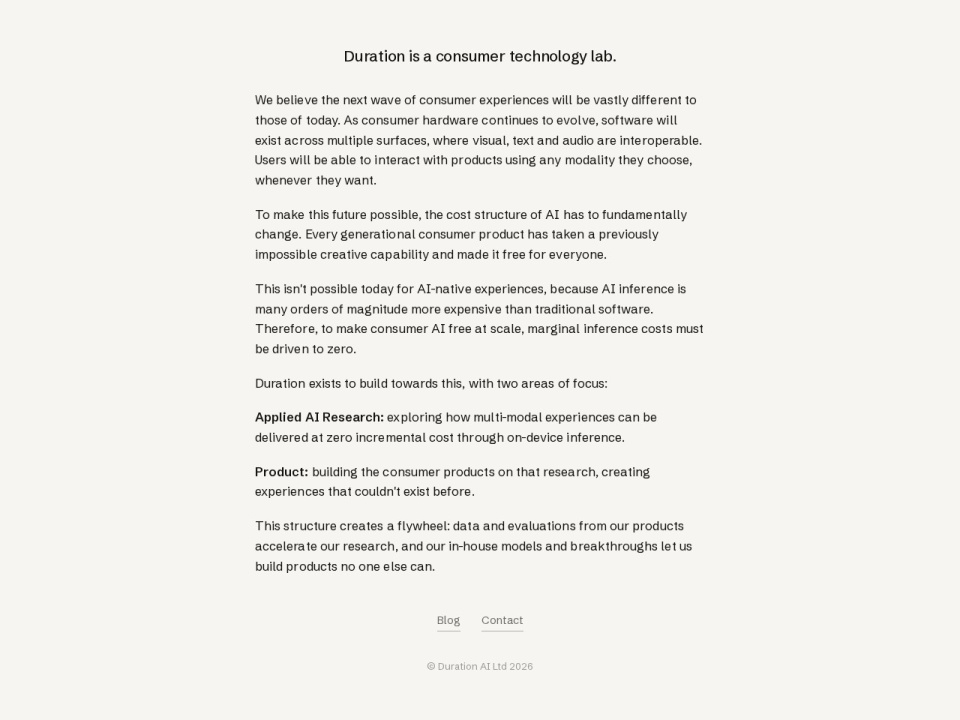Duration AI preview