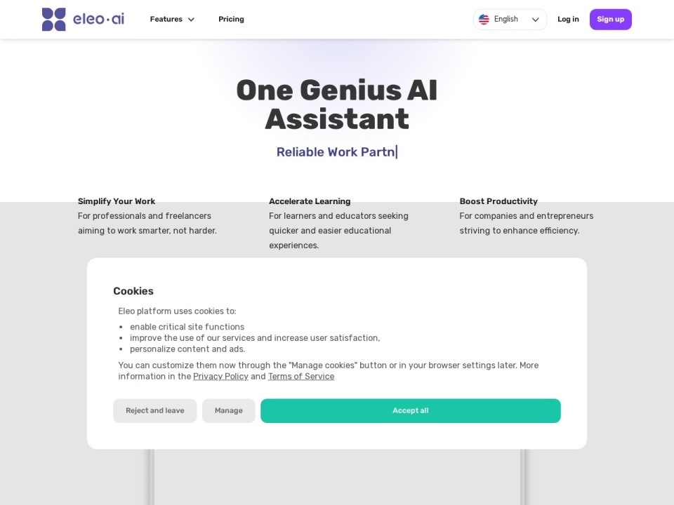 Eleo AI preview