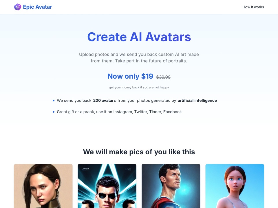 Epic Avatar preview