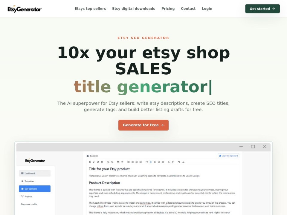 EtsyGenerator preview